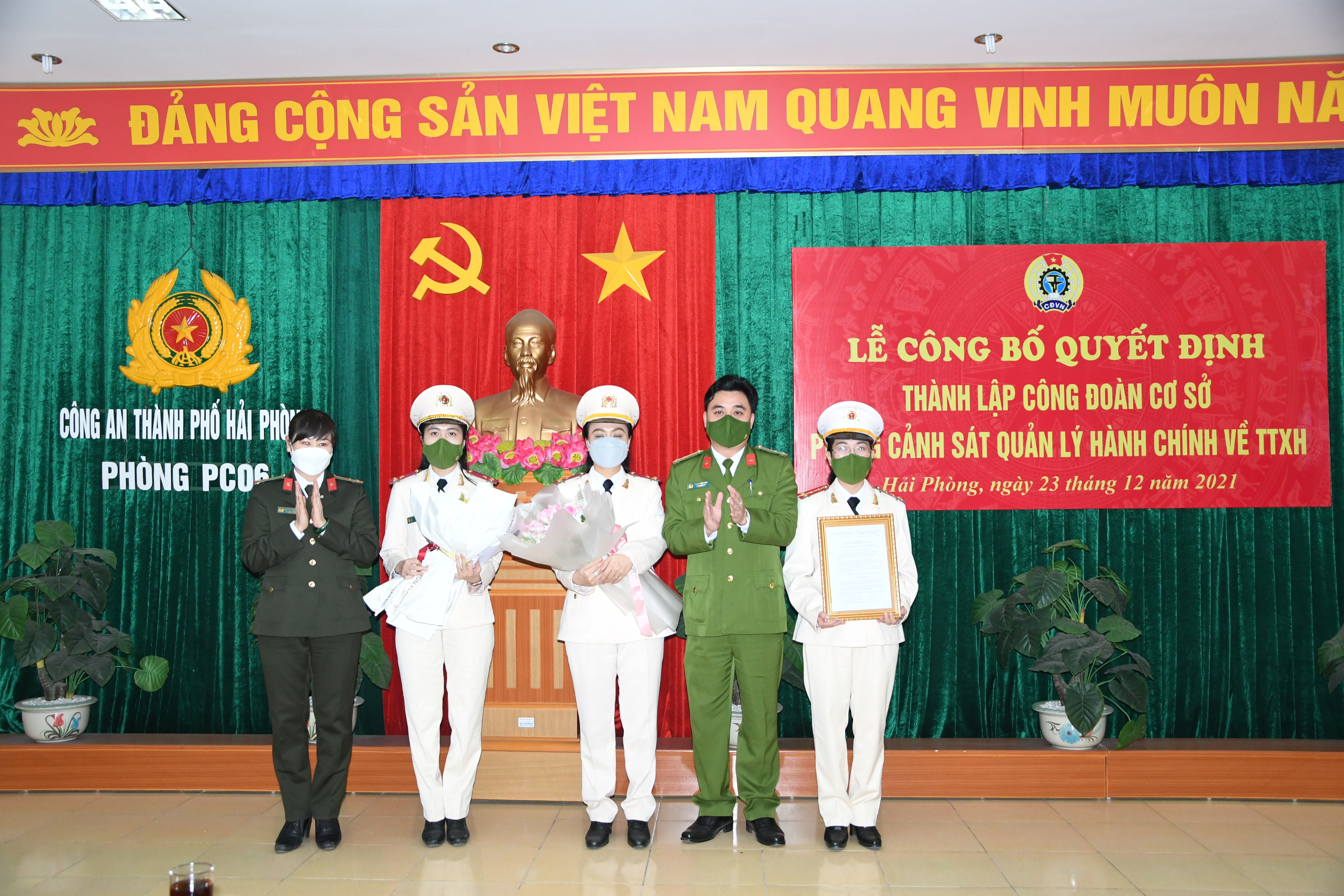 Thành lập Công đoàn cơ sở Phòng Cảnh sát quản lý hành chính về trật tự xã hội - CATP